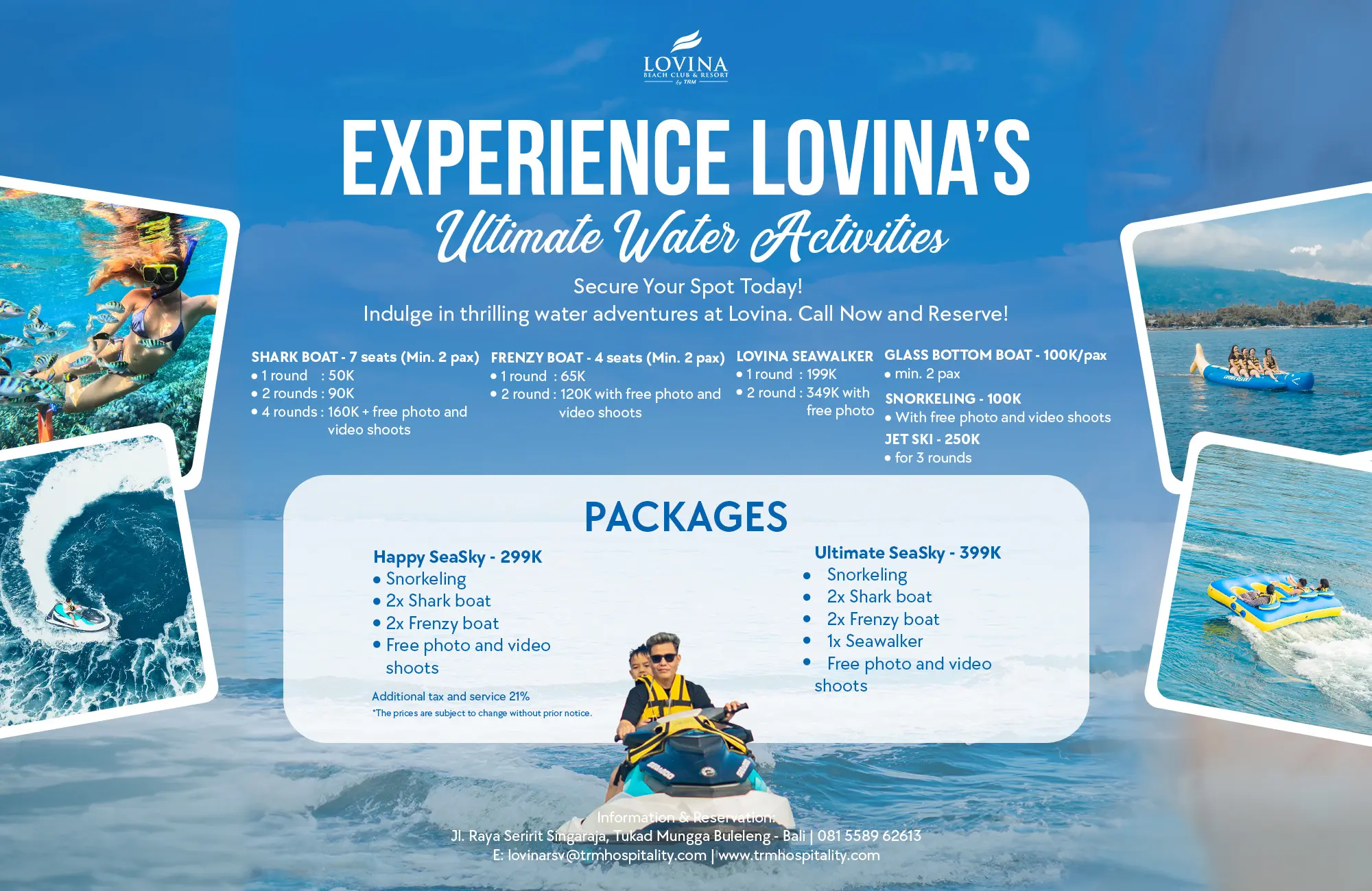 Lembongan - Activities The Club Villas Seminyak Offers