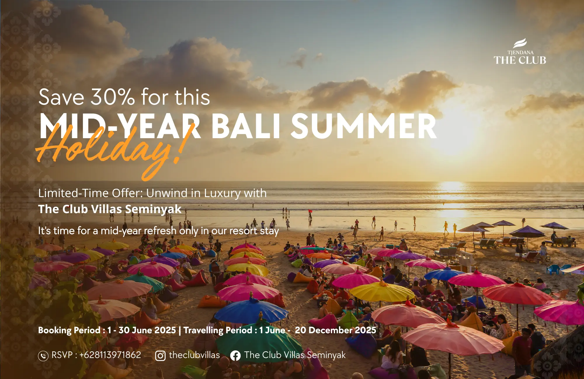 MIDYEAR DEALS The Club Villas Seminyak Offers