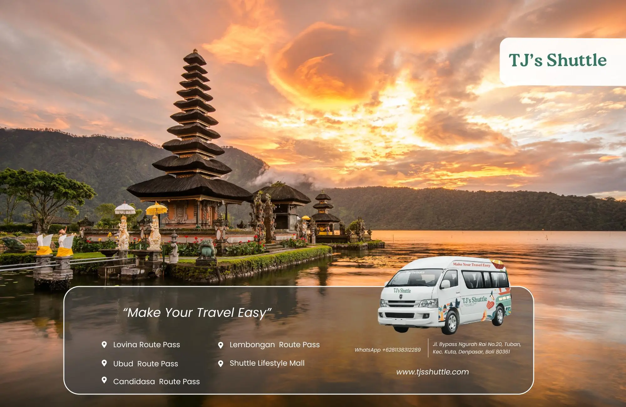 Special Route Pass Offers by TJ’s Shuttle The Club Villas Seminyak Offers